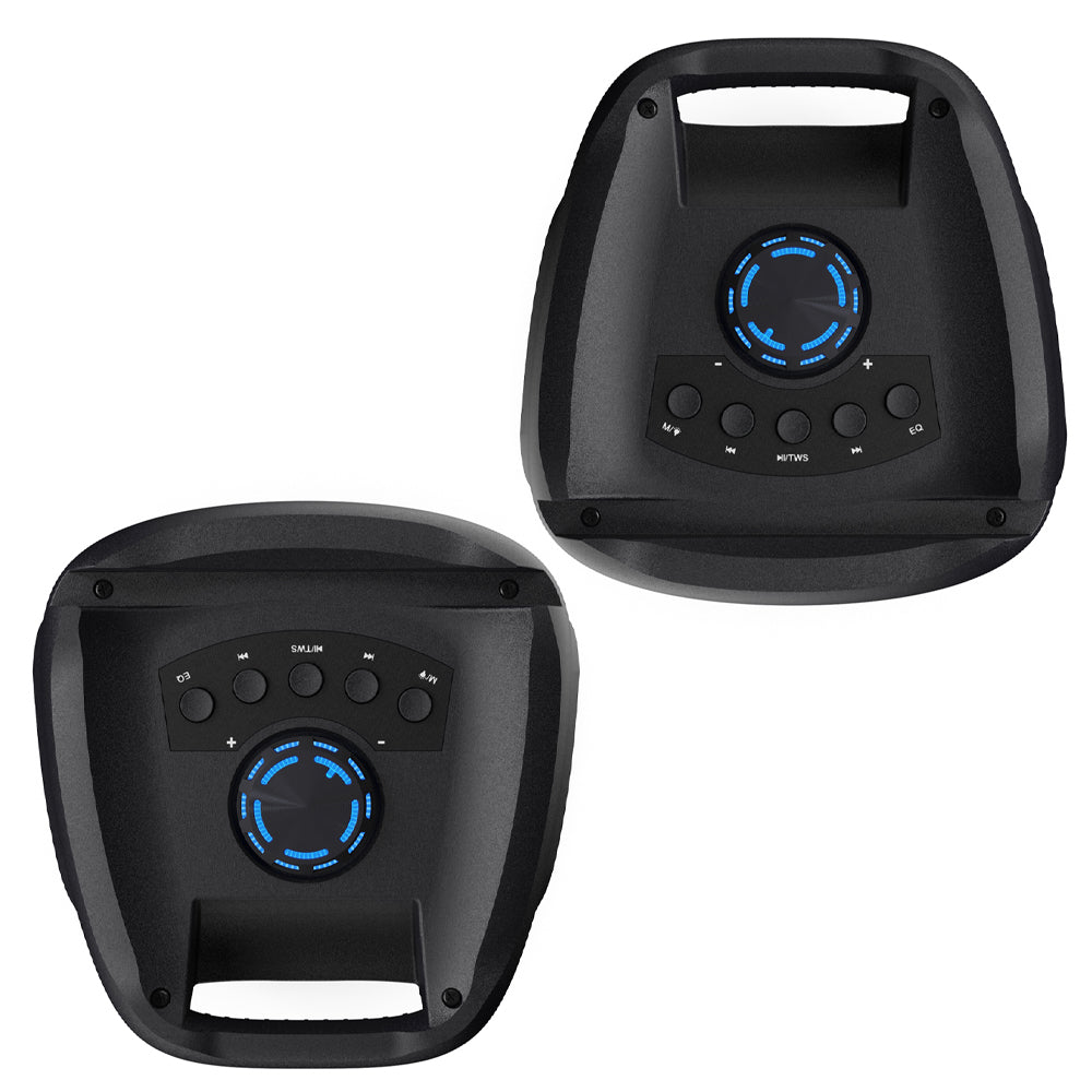 Majority PS100 - Bundled Party Speaker 40w Bluetooth Karaoke-DJ-Party-PA System - Black - Image 4