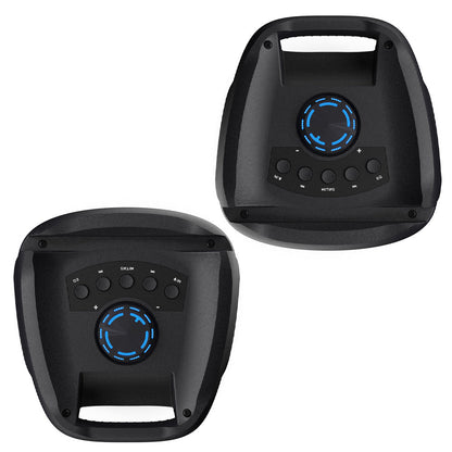 Majority PS100 - Bundled Party Speaker 40w Bluetooth Karaoke-DJ-Party-PA System - Black - Image 4