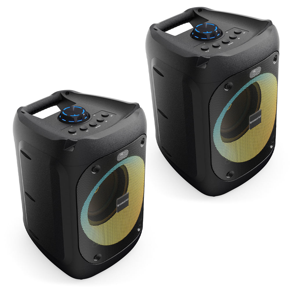 Majority PS100 - Bundled Party Speaker 40w Bluetooth Karaoke-DJ-Party-PA System - Black - Image 5