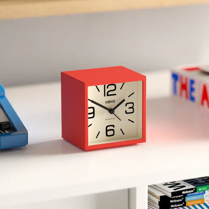 Newgate Cube Mantel Clock-Fire Engine Red - Image 4