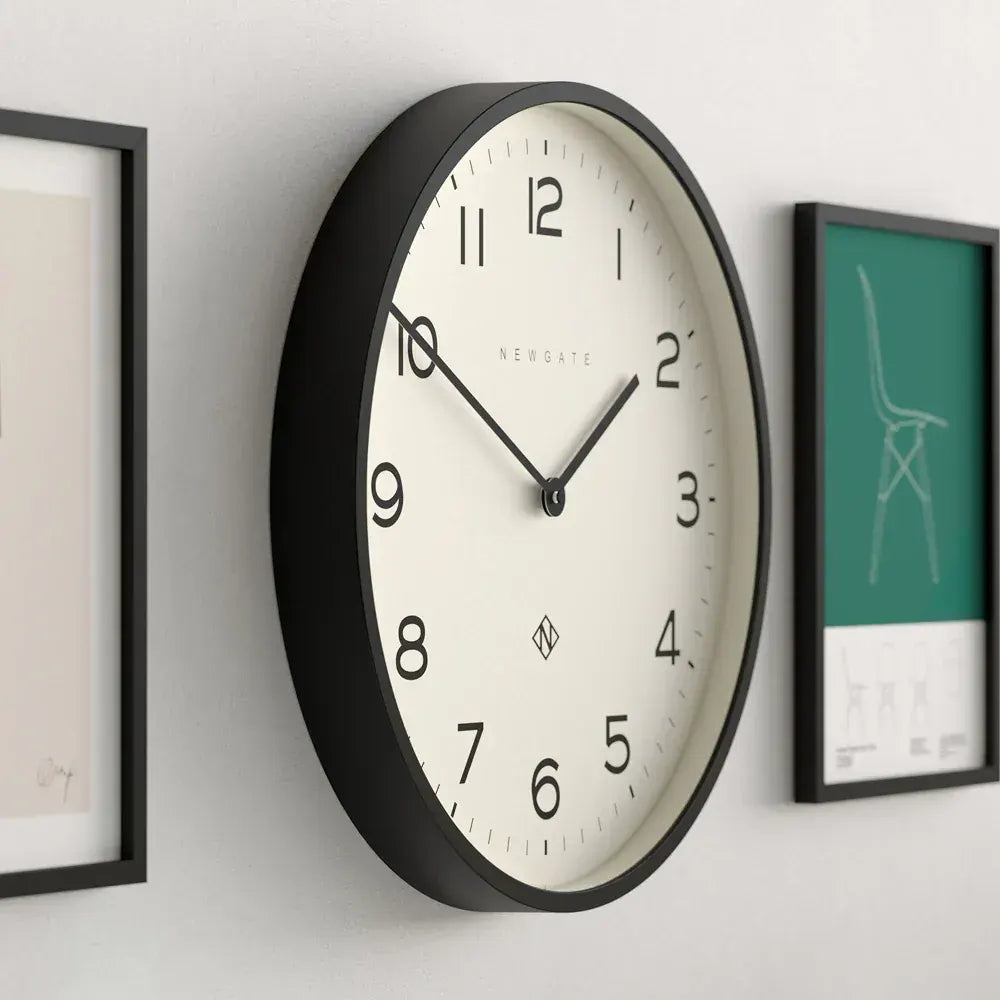 Newgate Number Two Echo Wall Clock-Black - Image 4