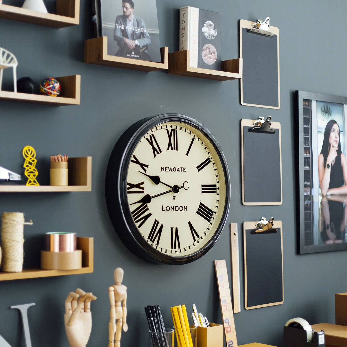 Newgate Battersby Clock Black - Image 4