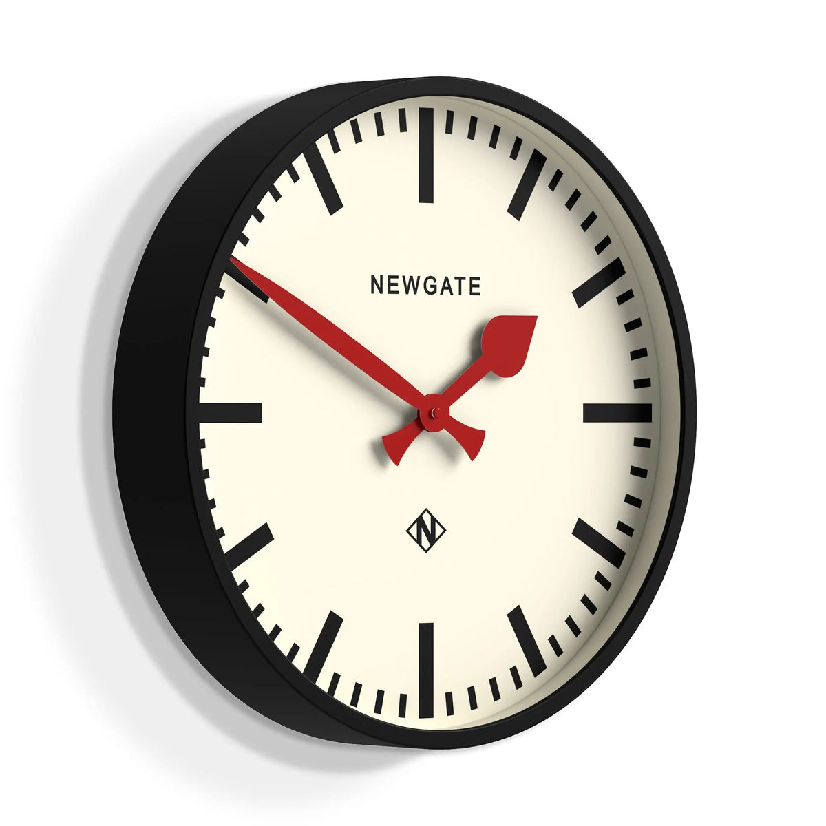 Newgate Universal Wall Clock Railway Dial Black - Image 2