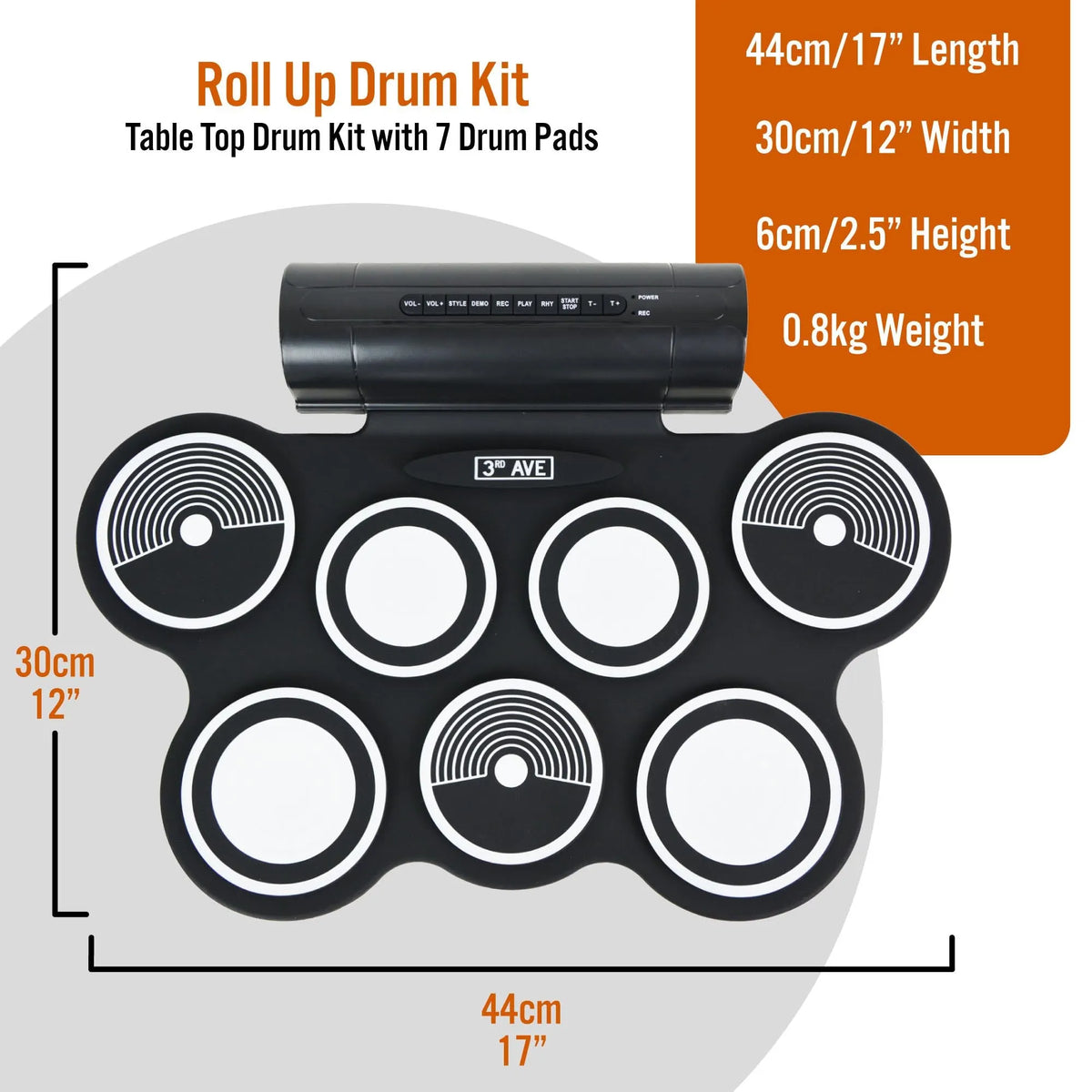3rd Avenue Roll Up Drum Kit - Image 4