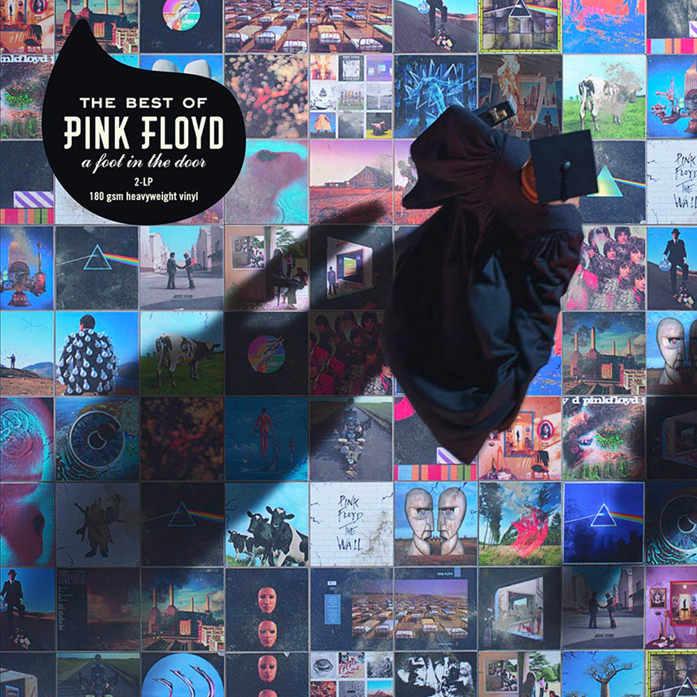 Crosley Record Storage Crate Pink Foyd The Best Of Pink Floyd: A Foot In The Door Vinyl Album Bundle - Image 2