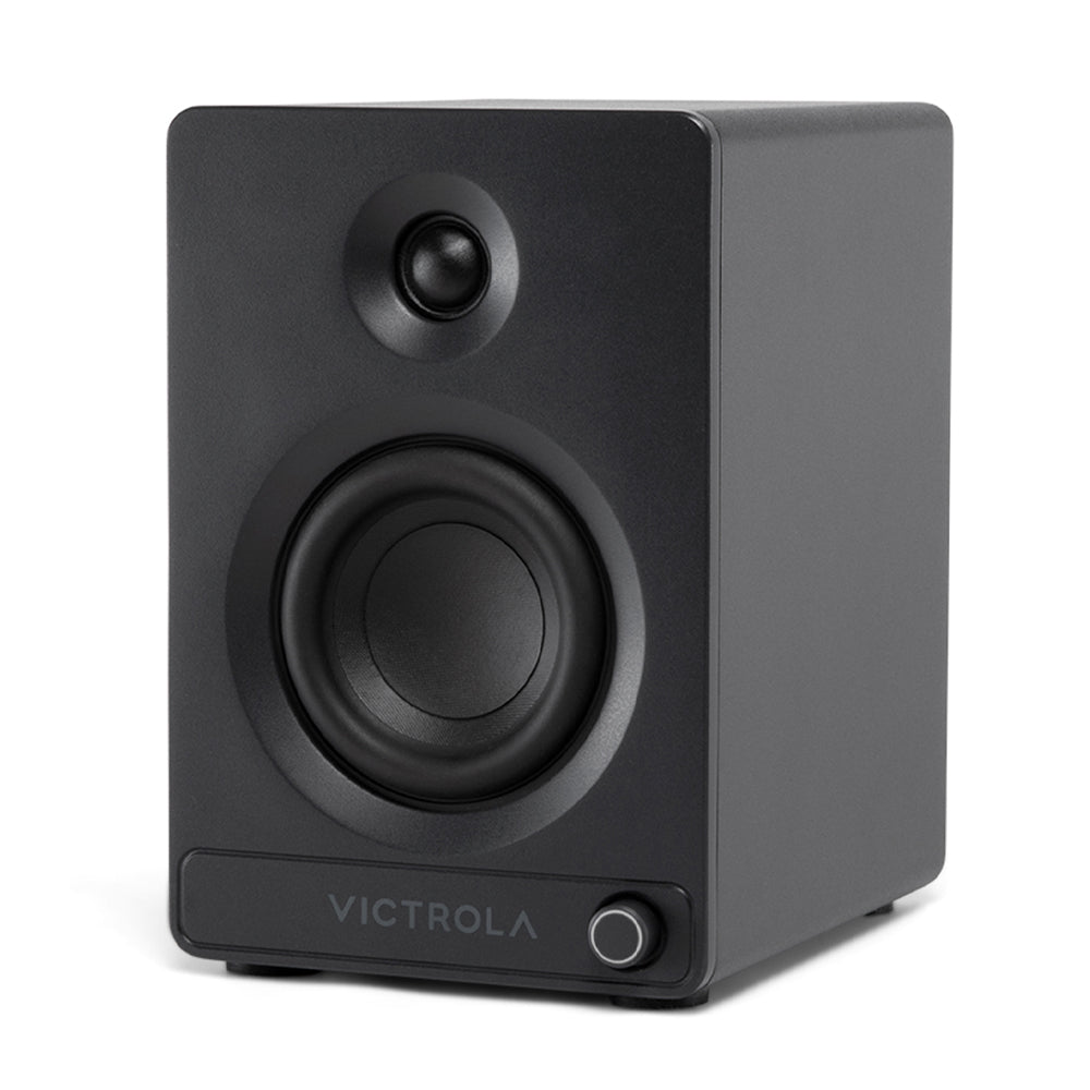 Victrola Tempo Bookshelf Speakers - Black - Image 3