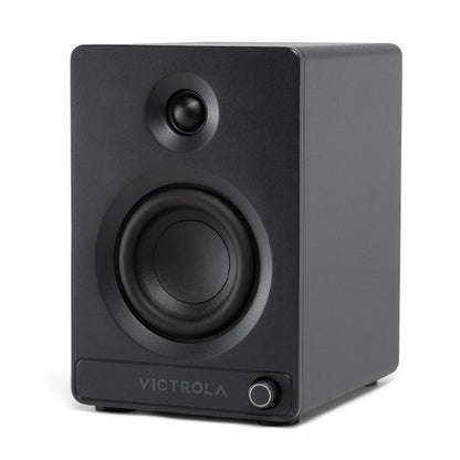 Victrola Tempo Bookshelf Speakers - Black - Image 3
