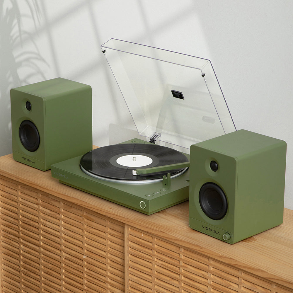 Victrola Automatic Turntable - Green - Image 2