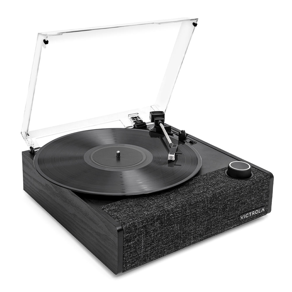 Victrola Eastwood II Turntable - Black + Bundled Record Storage Crate - Image 6