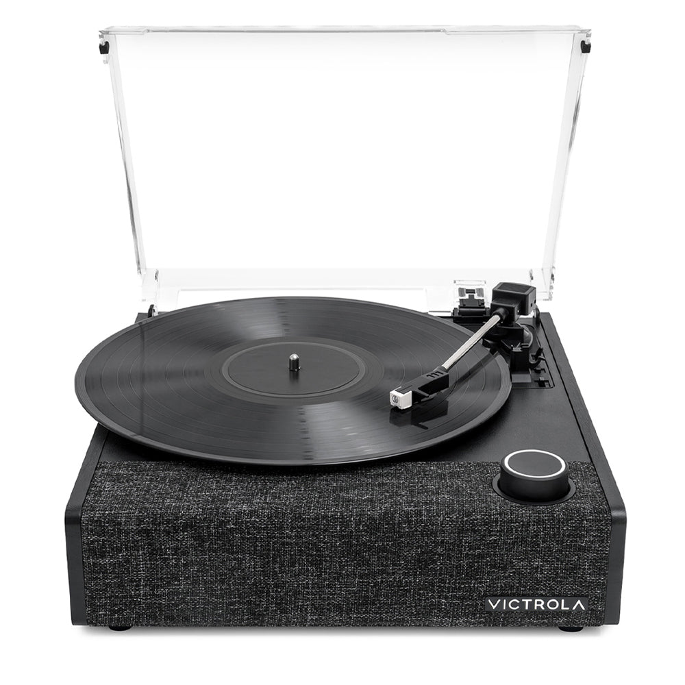 Victrola Eastwood II Turntable - Black + Bundled Crosley Record Storage Display Stand - Image 4
