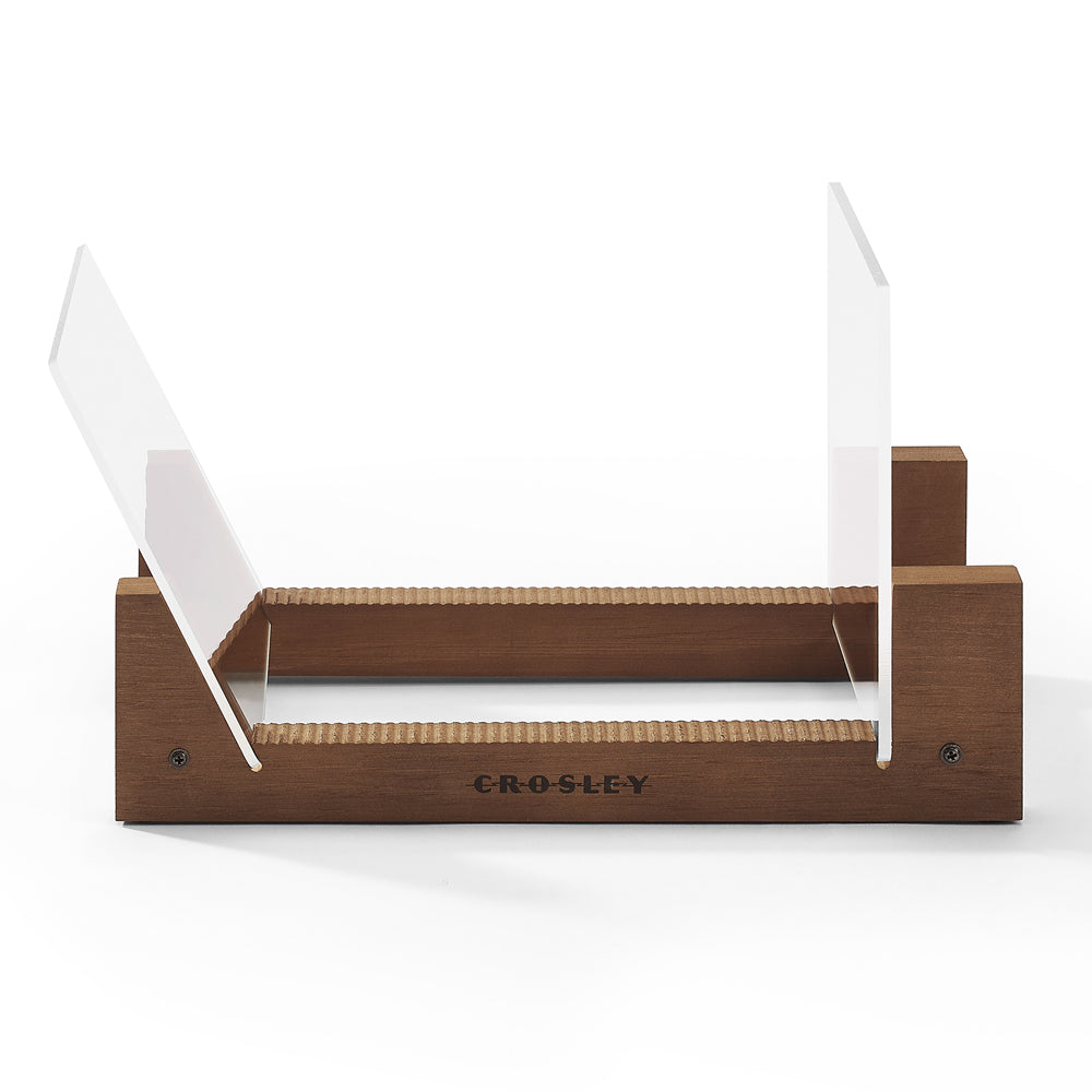 Victrola Eastwood II Turntable - Walnut + Bundled Crosley Record Storage Display Stand - Image 2