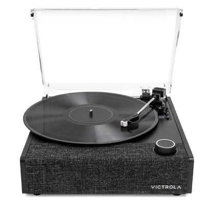 Victrola Eastwood II Turntable - Black + Turntable Stand Bundle - Black - Image 4