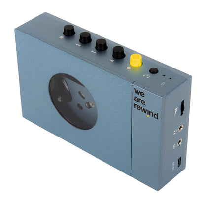 We Are Rewind Portable Cassette Player & Recorder - Kurt, Blue - Image 3