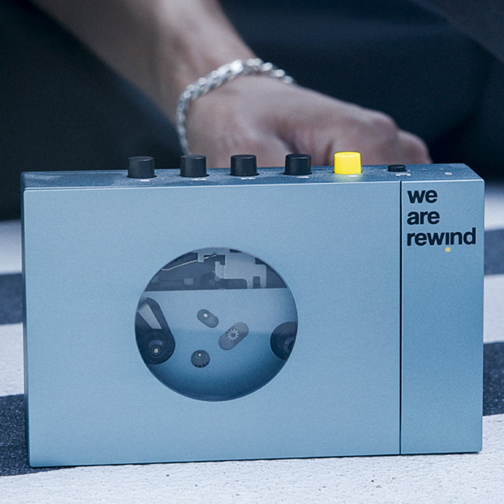 We Are Rewind Portable Cassette Player & Recorder - Kurt, Blue - Image 6