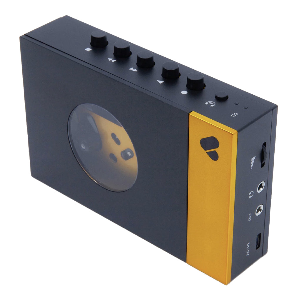 We Are Rewind Portable Cassette Player & Recorder - Amy, Black & Yellow - Image 3