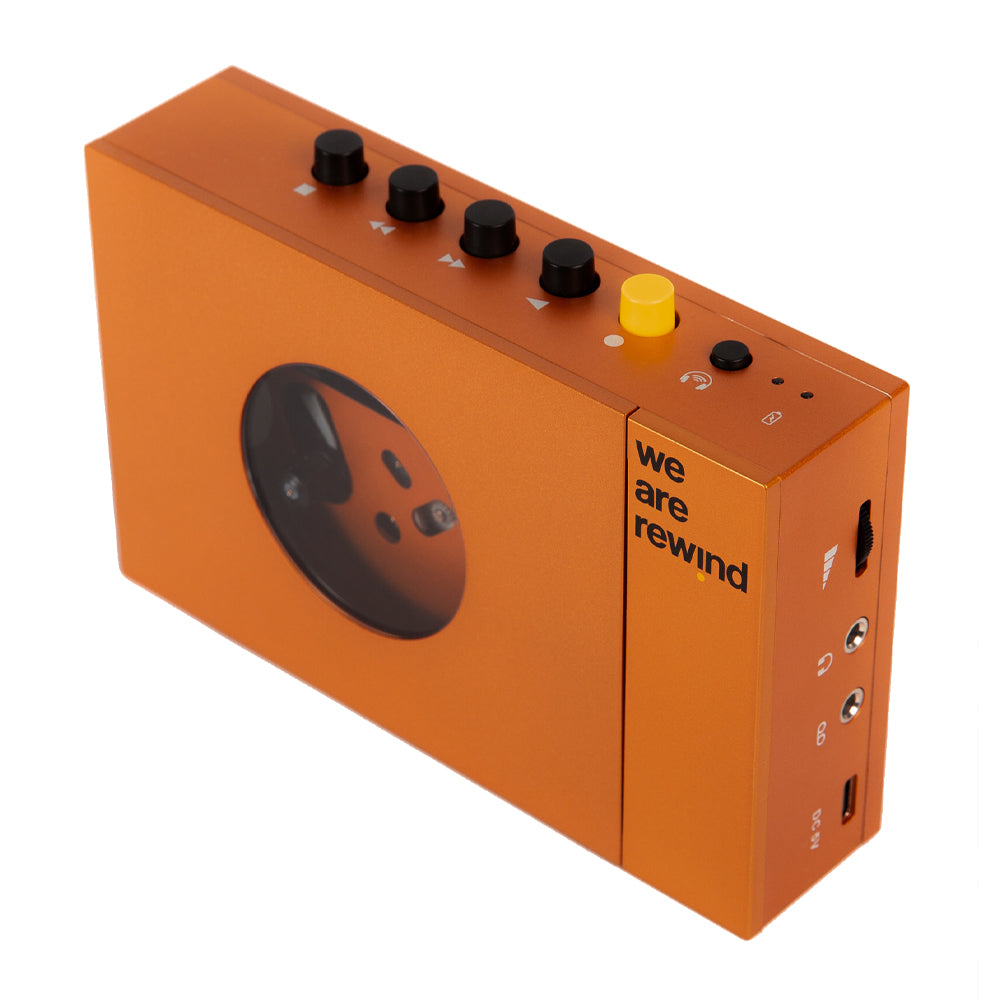 We Are Rewind Portable Cassette Player & Recorder - Serge, Orange - Image 3