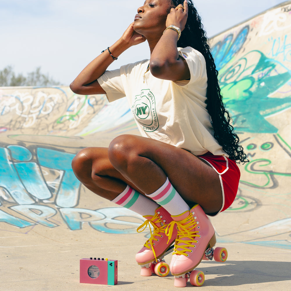 We Are Rewind Portable Cassette Player & Recorder - Edith, Pink & Green - Image 4
