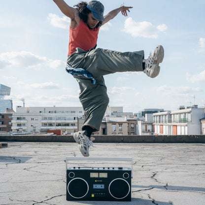 We Are Rewind Getto Blaster Cassette Player & Recorder - Curtis, Black - Image 4