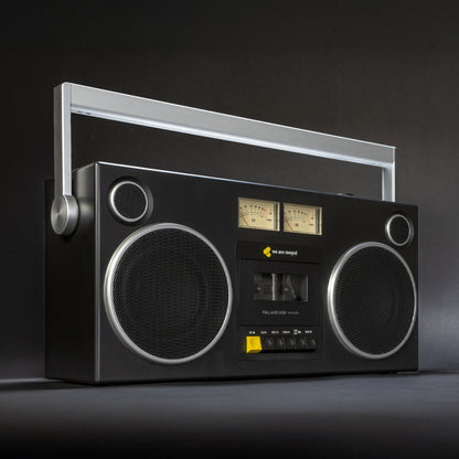 We Are Rewind Getto Blaster Cassette Player & Recorder - Curtis, Black - Image 5