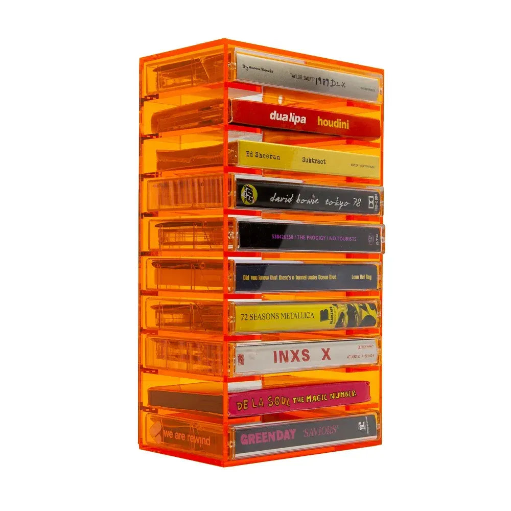 We Are Rewind Tape Storage Rack - Orange - Image 3