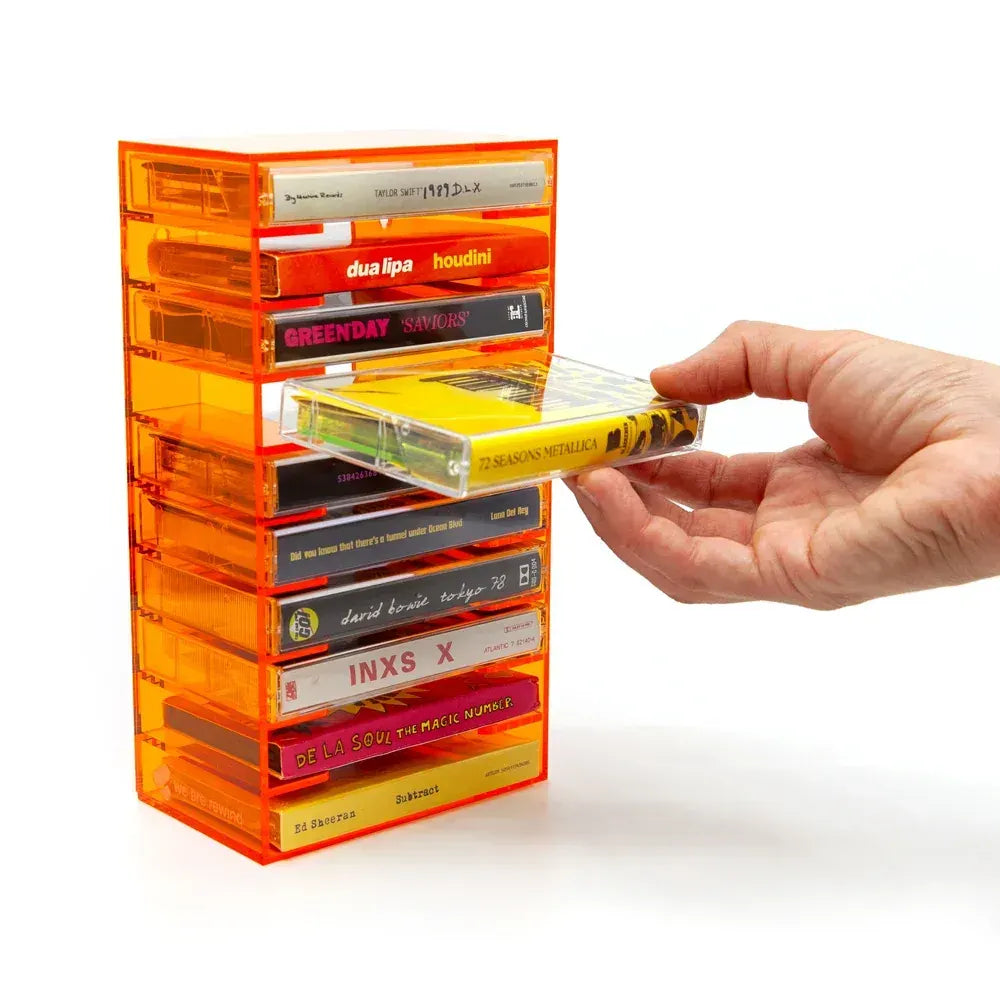 We Are Rewind Tape Storage Rack - Orange - Image 6