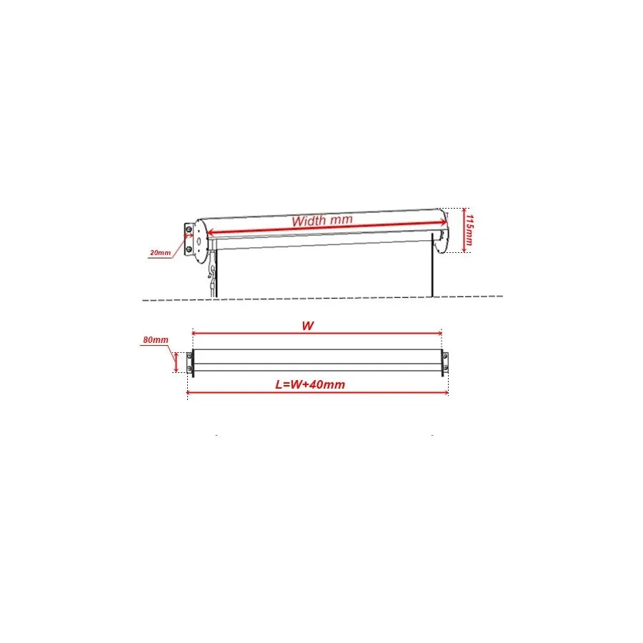 Outdoor Roller Blind Sun Screen Awning With Aluminium Hood - Image 7
