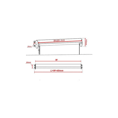 Outdoor Roller Blind Sun Screen Awning With Aluminium Hood - Image 7