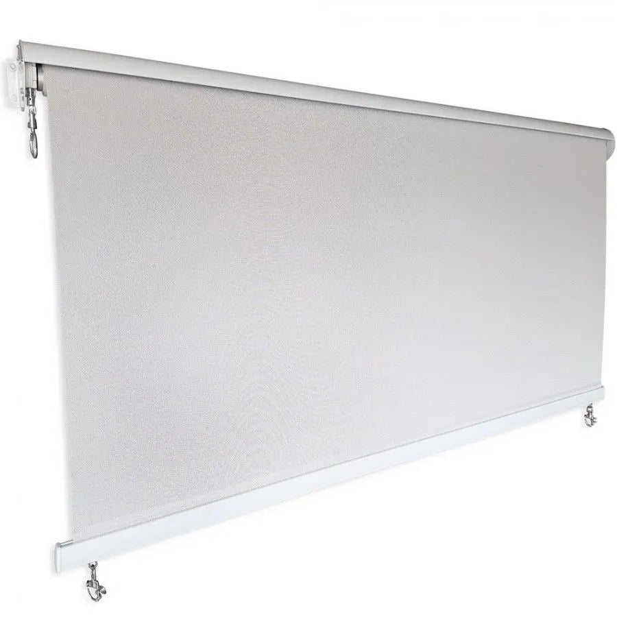 Outdoor Roller Blind Sun Screen Awning With Aluminium Hood