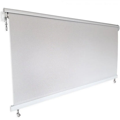 Outdoor Roller Blind Sun Screen Awning With Aluminium Hood