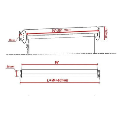 Outdoor Roller Blind Sun Screen Awning With Aluminium Hood - Image 5