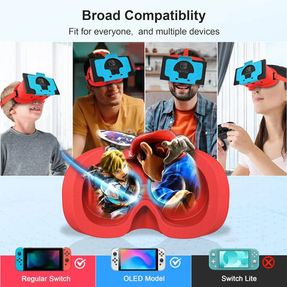 DEVASO VR Headset for Nintendo Switch Orange&Blue - Image 3