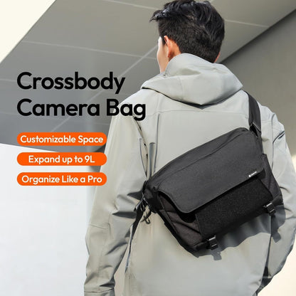 ULANZI BP11 8L Camera Sling Bag with Tripod Holder for Men Women, Lightweight Splash-proof DSLR/Mirrorless Anti-Theft Crossbody Bag for Travel Hiking Photography Customizable Front Pocket Camera Bag

 - Image 6