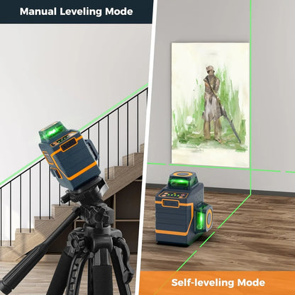 CIGMAN Green Laser Level 3 x 360°, Self-Leveling Construction Laser CM701SE - Image 2
