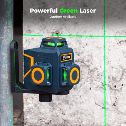 CIGMAN Green Laser Level 3 x 360°, Self-Leveling Construction Laser CM701SE - Image 5