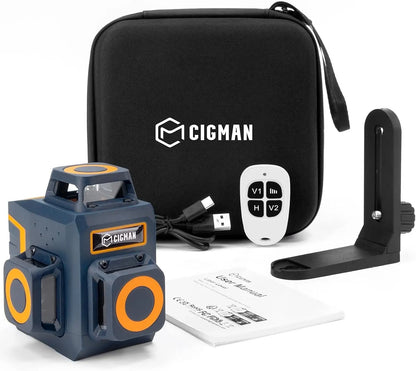 CIGMAN Green Laser Level 3 x 360°, Self-Leveling Construction Laser CM701SE - Image 9
