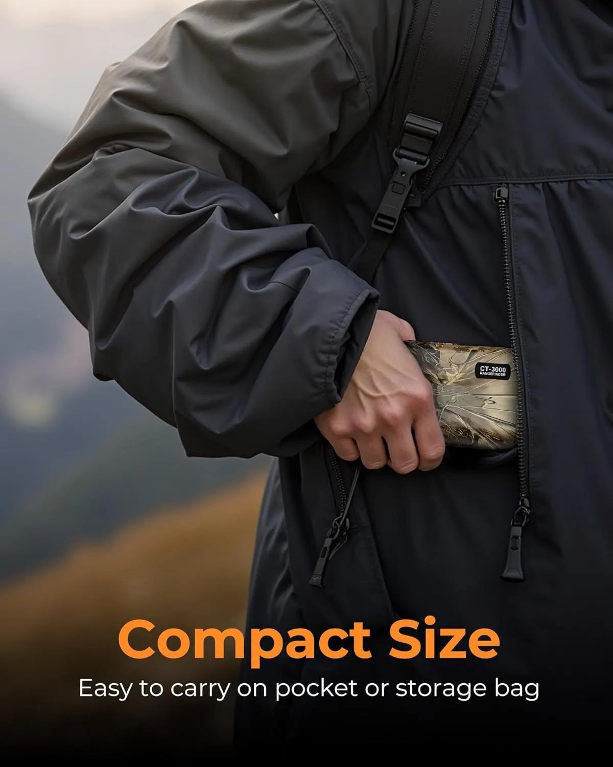 Ultra Long Range & Fast Accuracy: CIGMAN upgraded range finder measures from 5 to 3280 yards with an accuracy of ±1 yard, giving you reliable data in under 1 second. The multi-coated lens and 6x magnification deliver a bright, crisp view, even in dense wo - Image 4