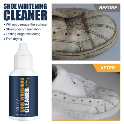 EELHOE Shoe Whitening Cleaner, Small White Shoes Clean Stains Remove Yellow Whitening Portable Cleaner - Image 2