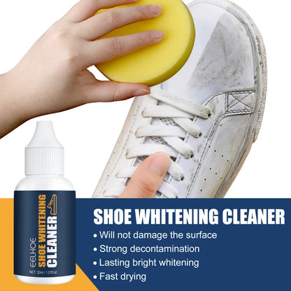 EELHOE Shoe Whitening Cleaner, Small White Shoes Clean Stains Remove Yellow Whitening Portable Cleaner - Image 4
