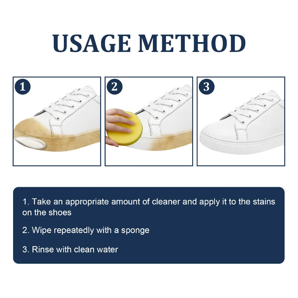 EELHOE Shoe Whitening Cleaner, Small White Shoes Clean Stains Remove Yellow Whitening Portable Cleaner - Image 6