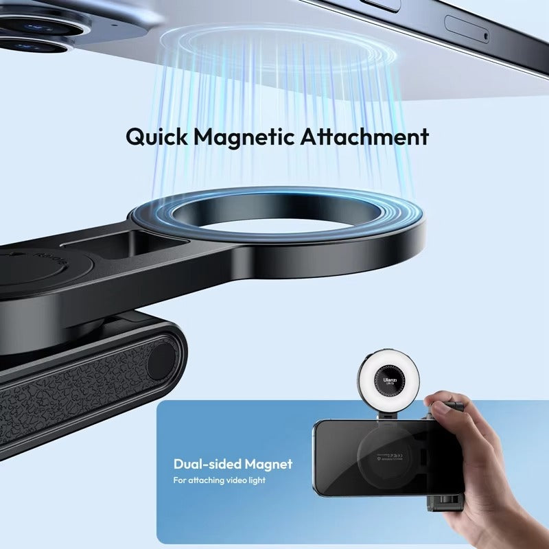 Ulanzi JJ03 Magnetic Phone Tripod Wireless Phone Grip Selfie Stick Desktop Tripod with Remote Control Photography Livestreaming










 - Image 3
