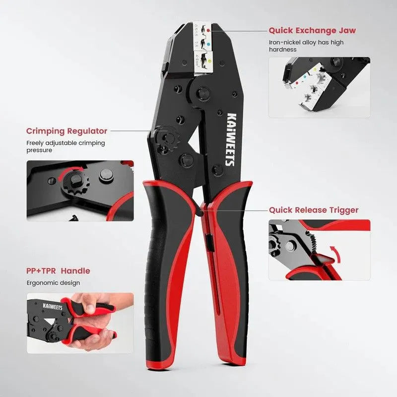KAIWEETS KDC02 Smart Hexagonal Ferrule Crimping Tool Wire Plier Cord End - Image 3