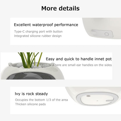 Intelligent Flower Pot, Electronic Bud, Maintenance Plant Assistant, Fun Interactive Flower Pot, Indoor Green Planting Monitoring, LCD Screen Display, Cell Phone APP Connection (Pink)

 - Image 8