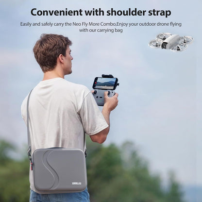 STARTRC Carrying Case for DJI Neo Portable PU Storage Protective Bag for DJI Neo Fly More Combo Accessories, Compatible with RC-N3 Remote Controller, Neo Intelligent Flight Battery, Charging Hub

 - Image 3