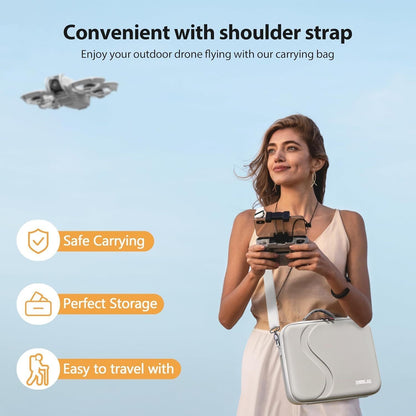 STARTRC Carrying Case for DJI Neo Portable PU Storage Protective Bag for DJI Neo Fly More Combo Accessories, Compatible with RC-N3 Remote Controller, Neo Intelligent Flight Battery, Charging Hub

 - Image 4