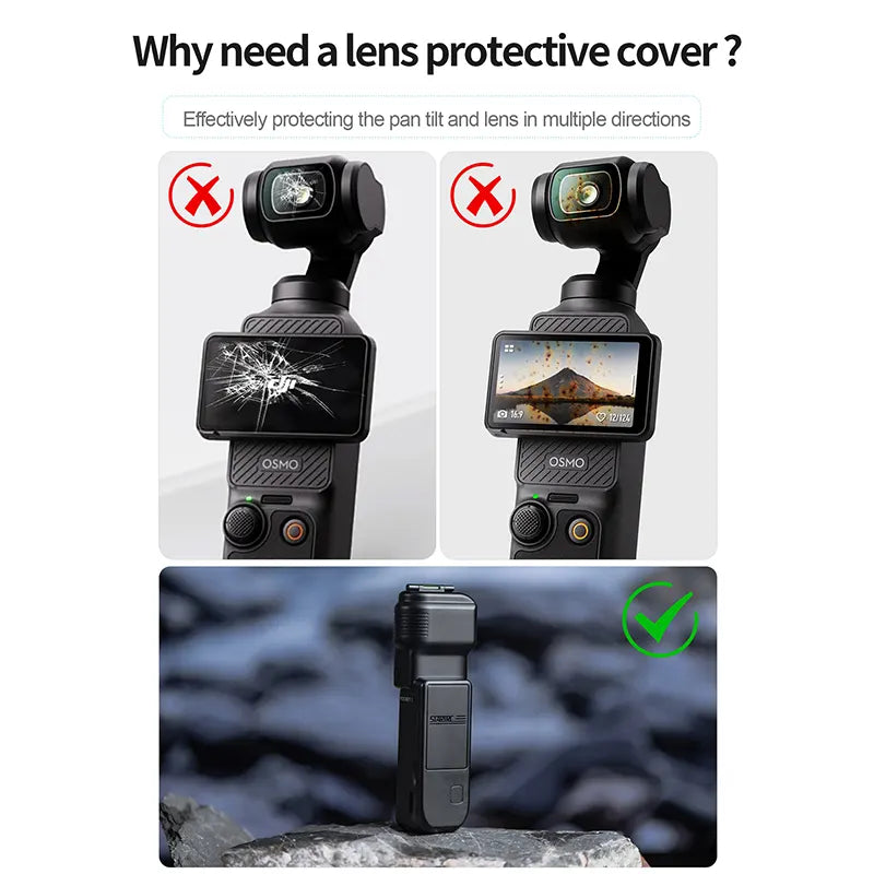 STARTRC Gimbal Protective Cover for DJI Osmo Pocket 3 Creator Combo, Anti-Fall Storage Handheld Camera Screen Protector for DJI Pocket 3 Accessories - Image 2