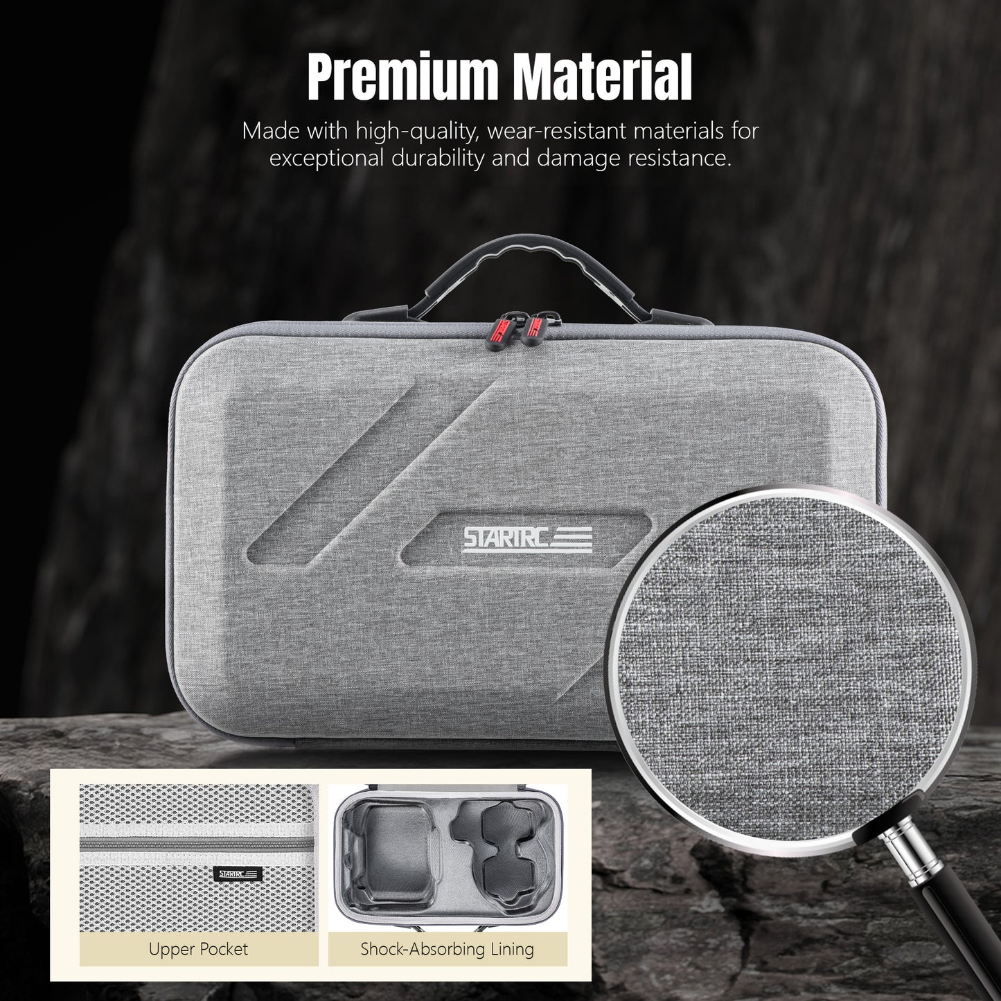 STARTRC Flip Drone Case for DJI Flip Fly More Combo,Portable PU Leather Shoulder Bag Can Organizes RC2/RC-N3 Remote, 7 Original Batteries, Charging Hub, 65W Charger, Flip Drone and Other Accessories

 - Image 5