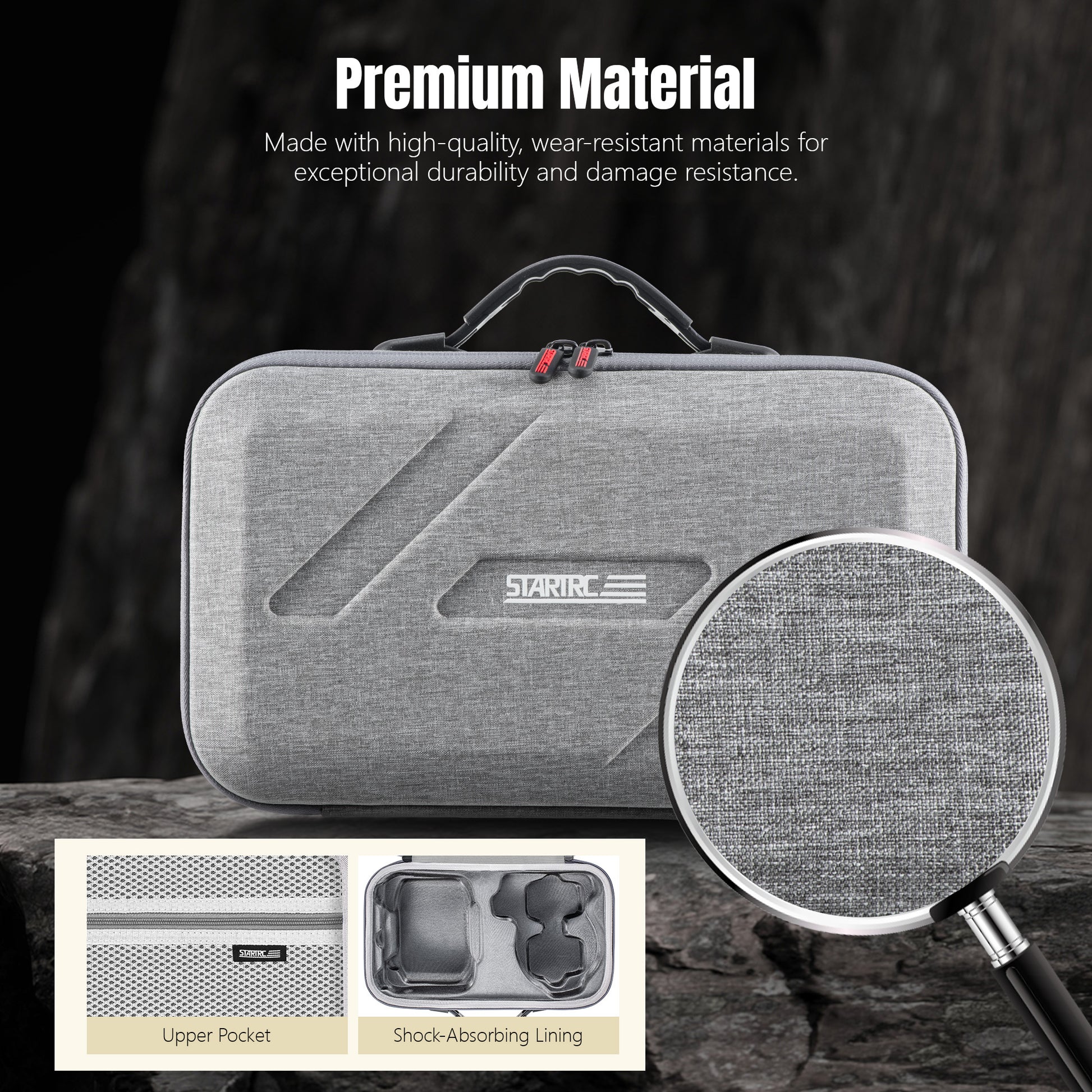 STARTRC Flip Drone Case for DJI Flip Fly More Combo,Portable PU Leather Shoulder Bag Can Organizes RC2/RC-N3 Remote, 7 Original Batteries, Charging Hub, 65W Charger, Flip Drone and Other Accessories

 - Image 5