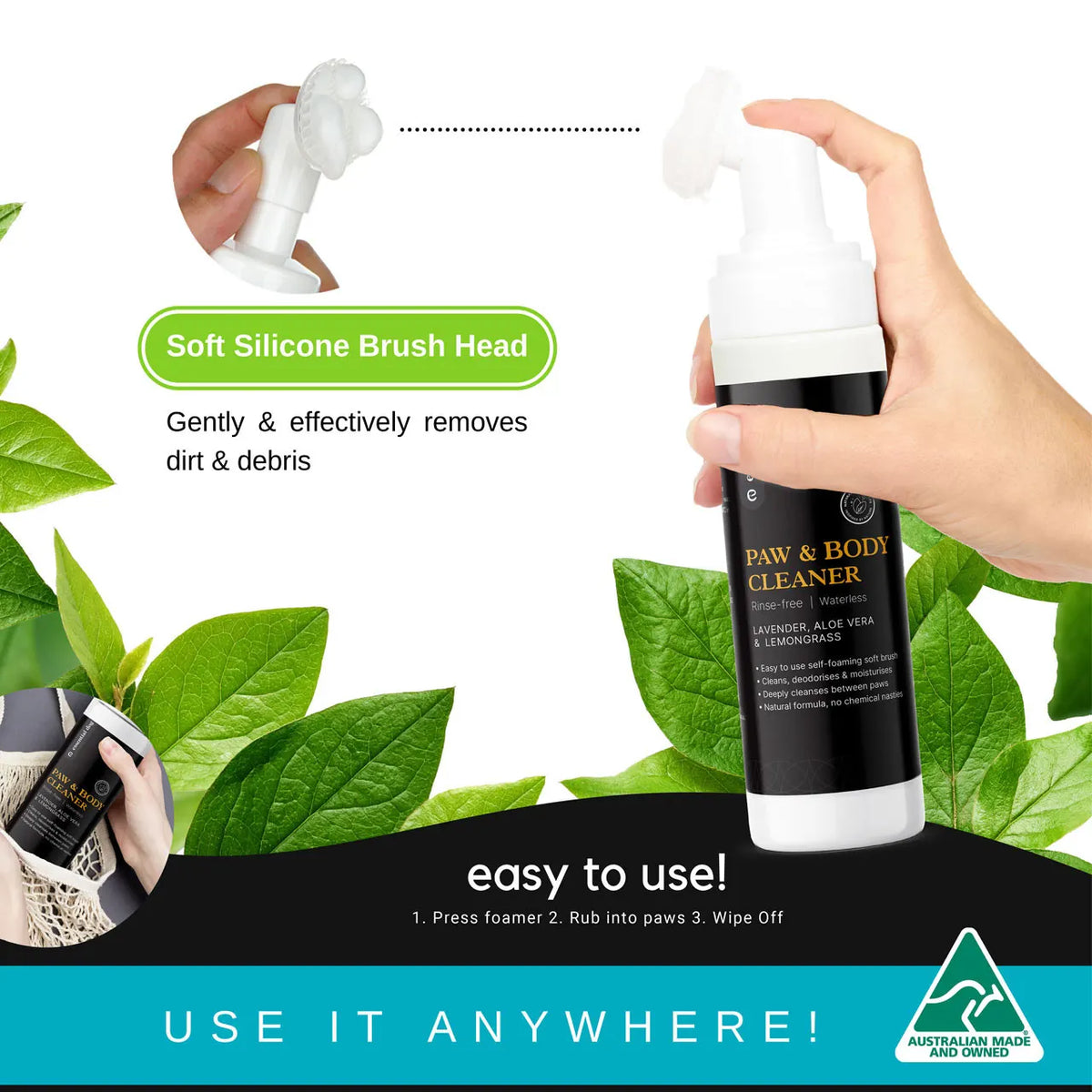Rinse Free Paw and Body Cleaner Foam - Image 4