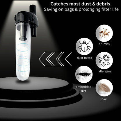 Hygieia Cyclonic Dust Separator (Bag Saver) - For Most Vacuum Brands - Image 2