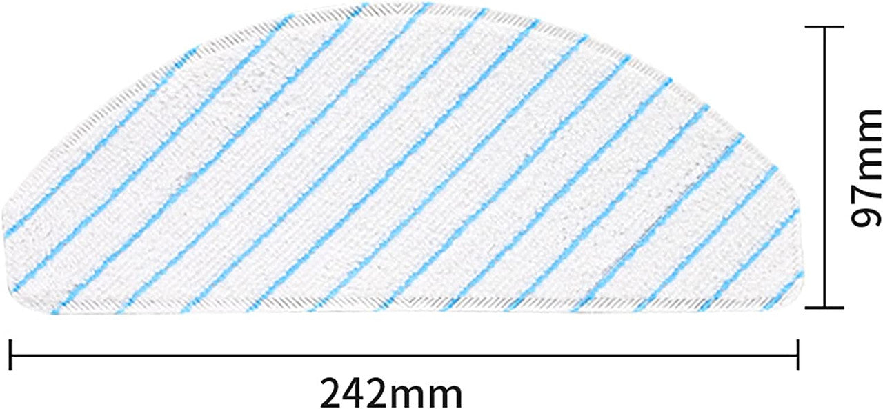 10 X Mopping pads for Ecovacs Deebot T9/T9+/N8 PRO/N8 PRO+/N8/N8+/NEO/T8/T8+/T8 AIVI/X1 PLUS/T10 PLUS - Image 4